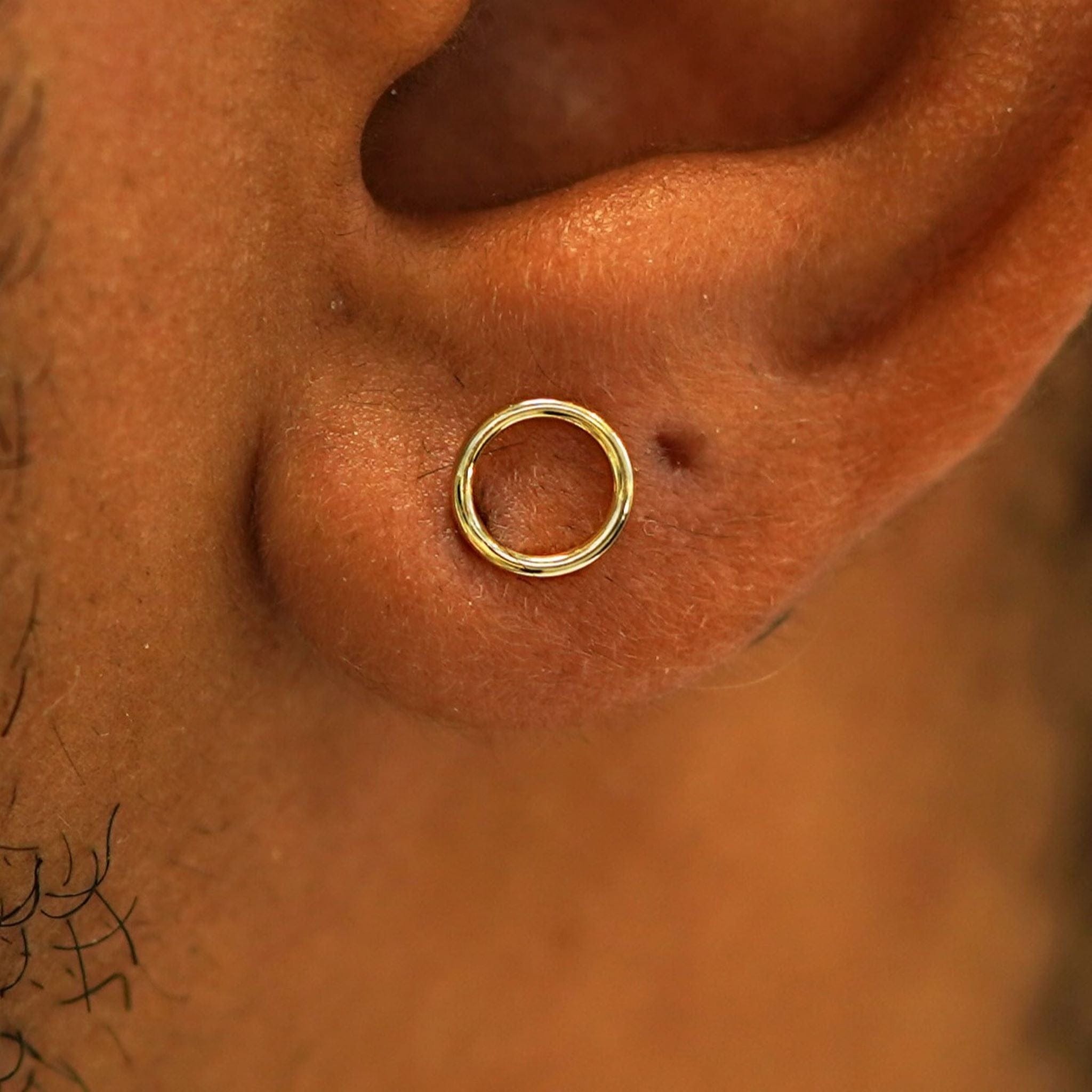 Automic Gold Studio Open Circle Earring