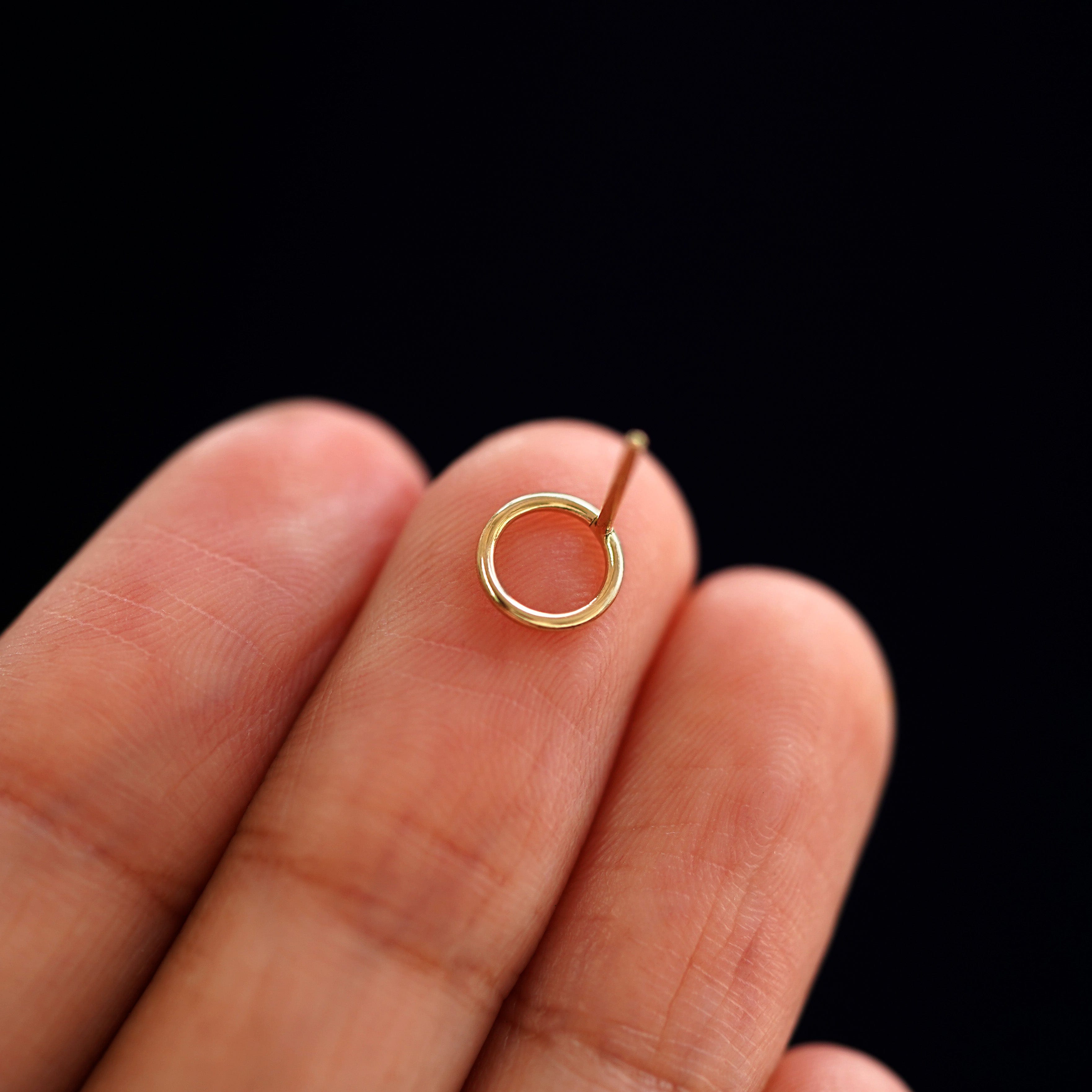 Automic Gold Studio Open Circle Earring