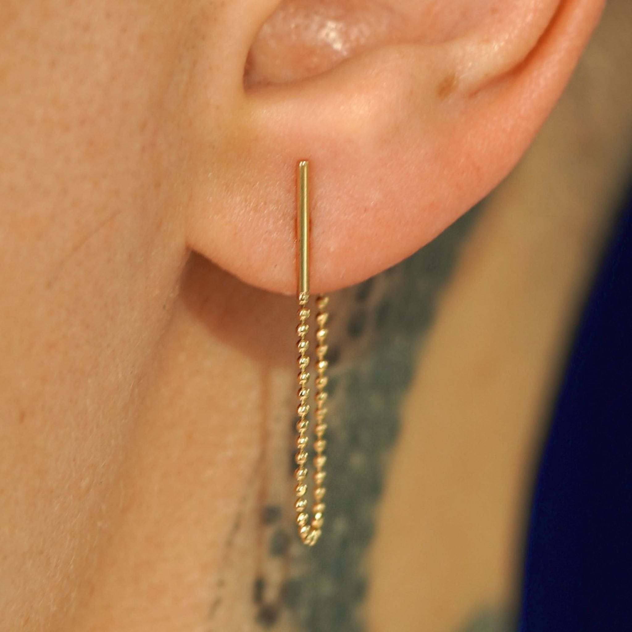Automic Gold Studio Line Dangle Earring