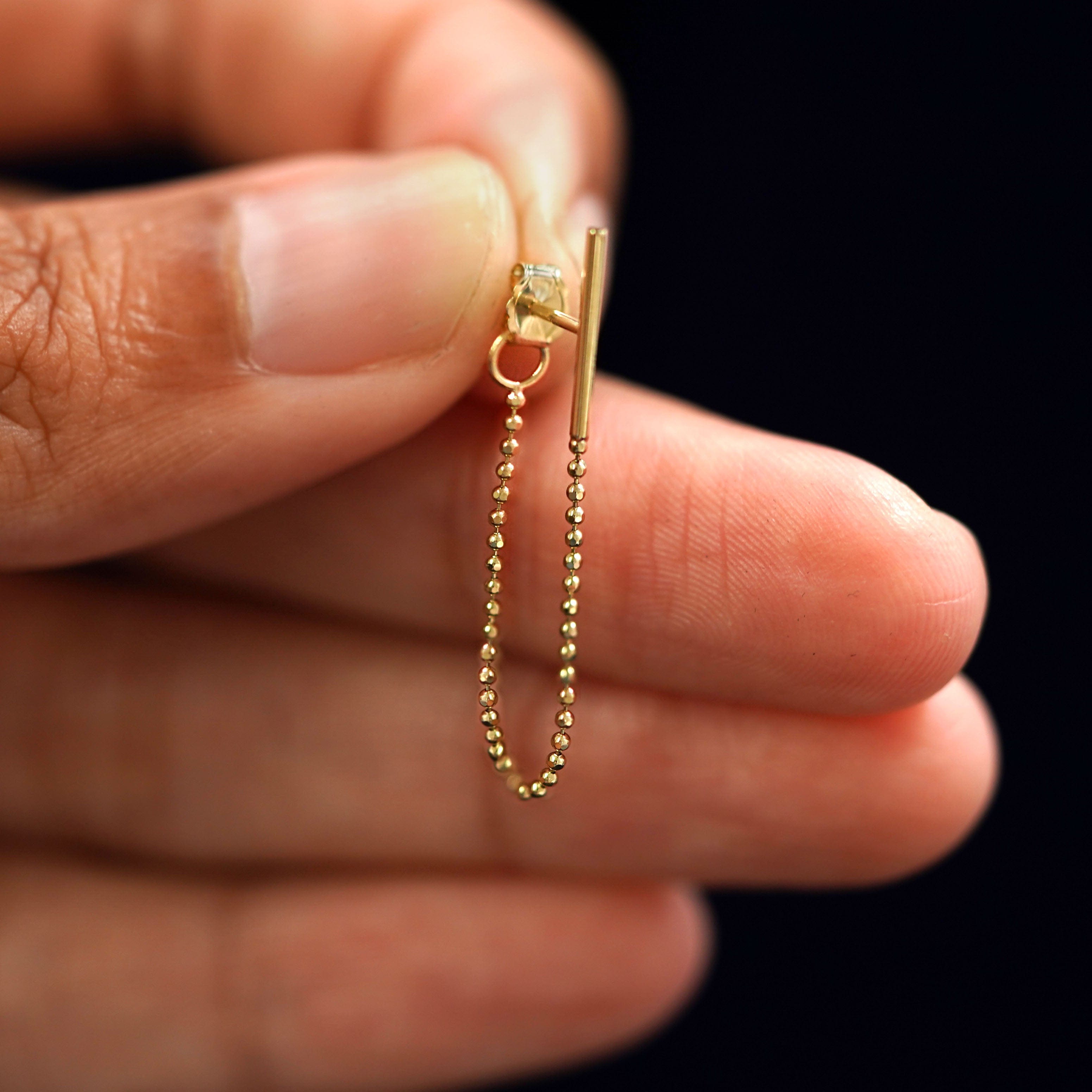 Automic Gold Studio Line Dangle Earring