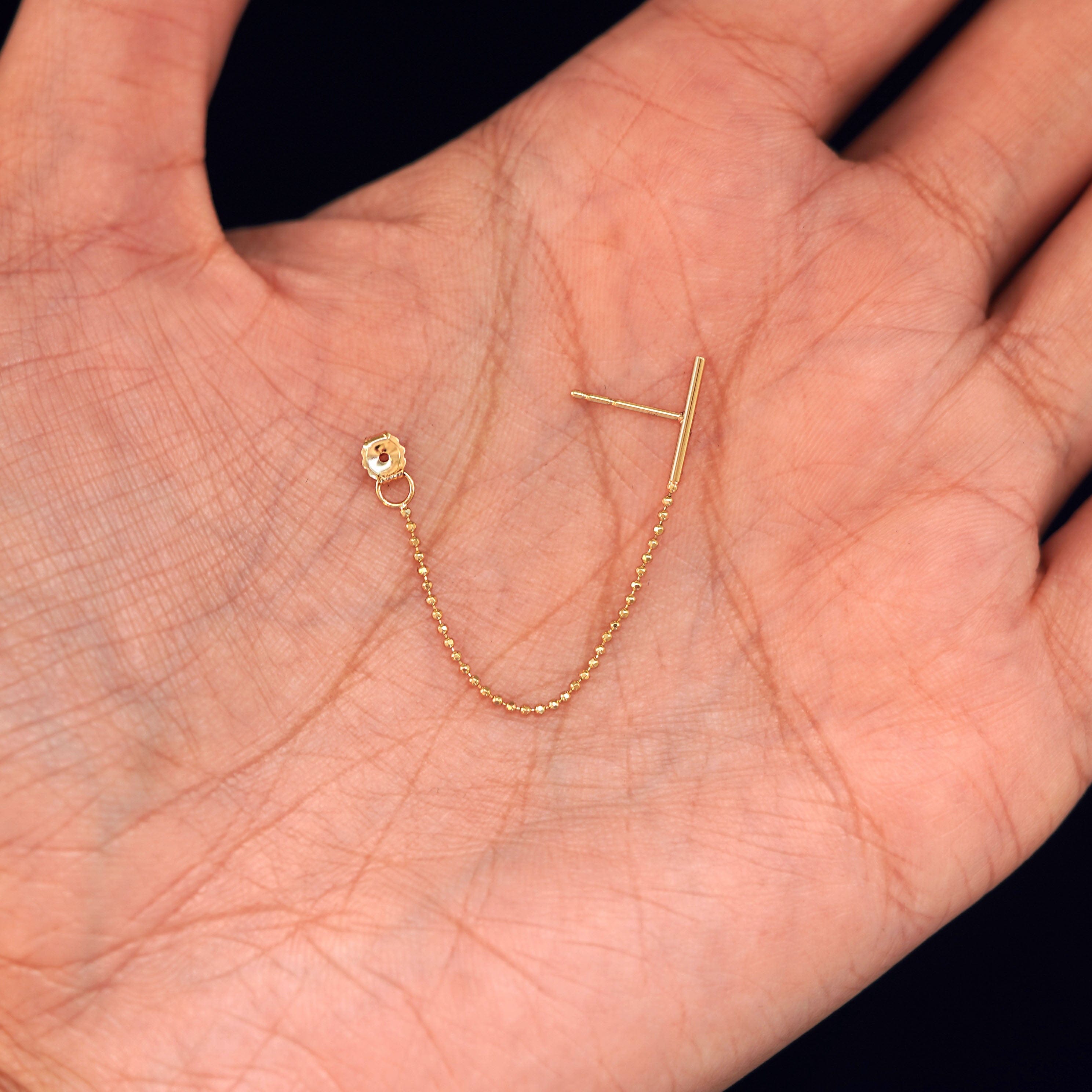 Automic Gold Studio Line Dangle Earring