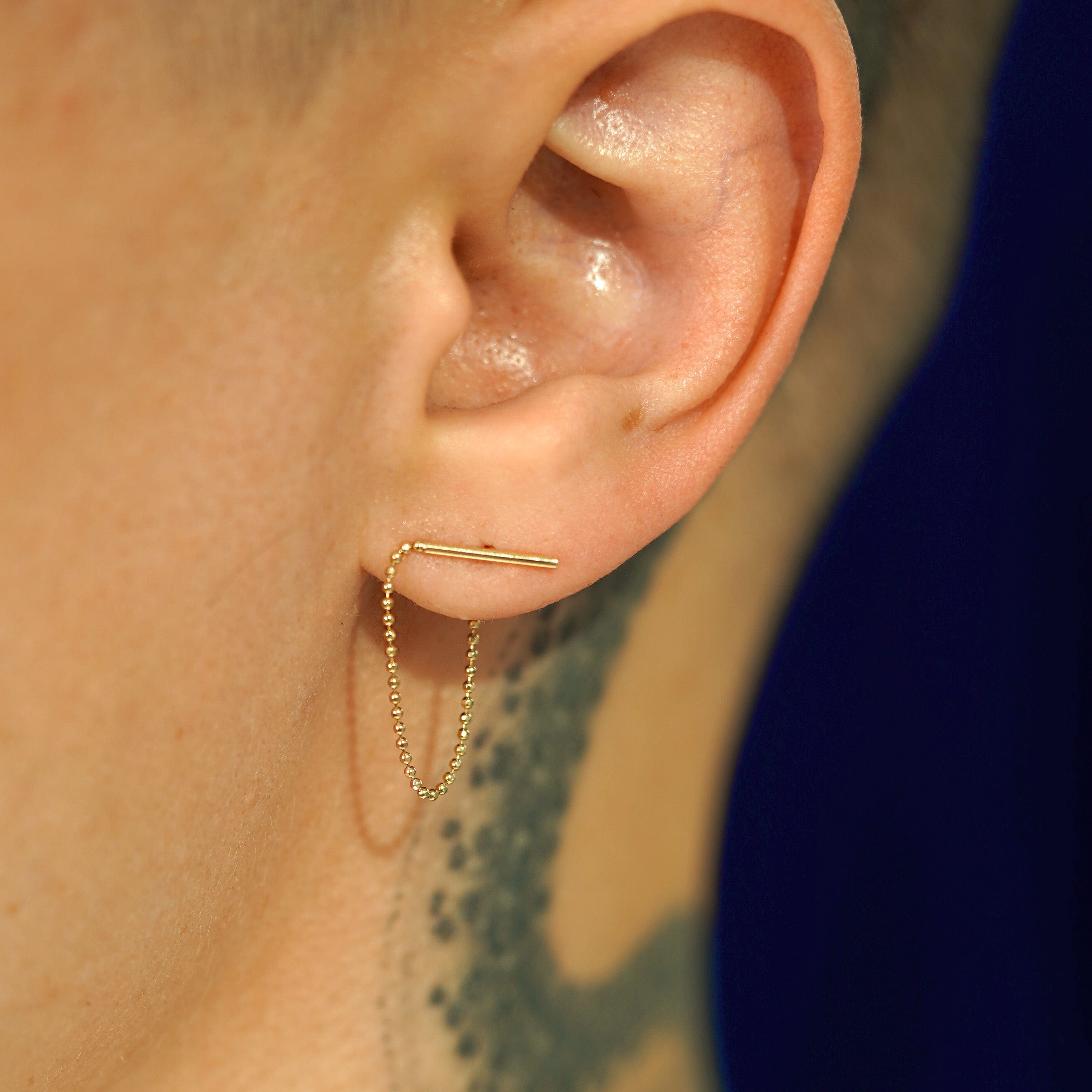 Automic Gold Studio Line Dangle Earring