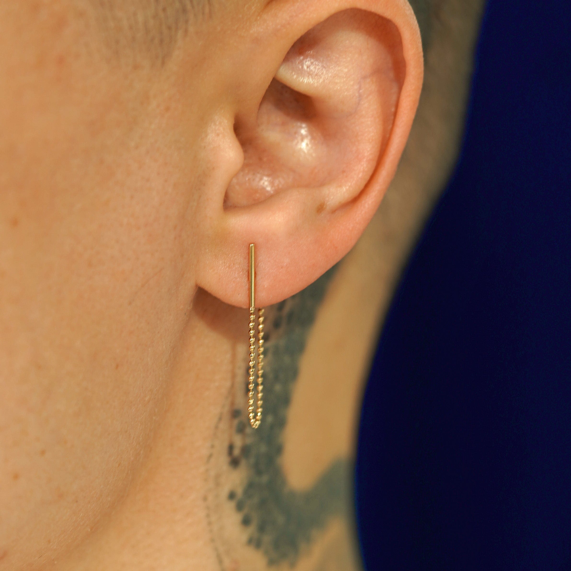 Automic Gold Studio Line Dangle Earring