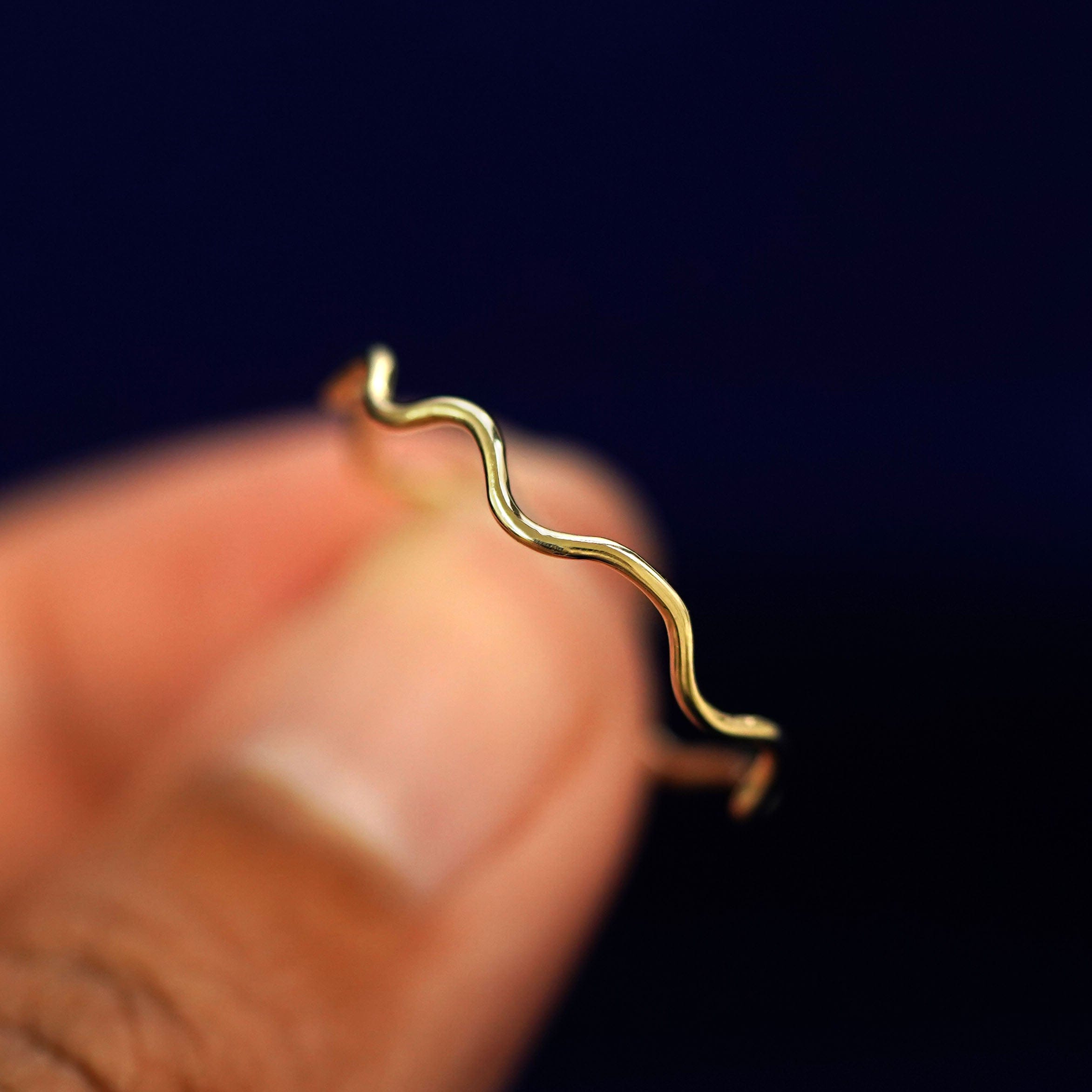 Automic Gold Studio Wave Ring