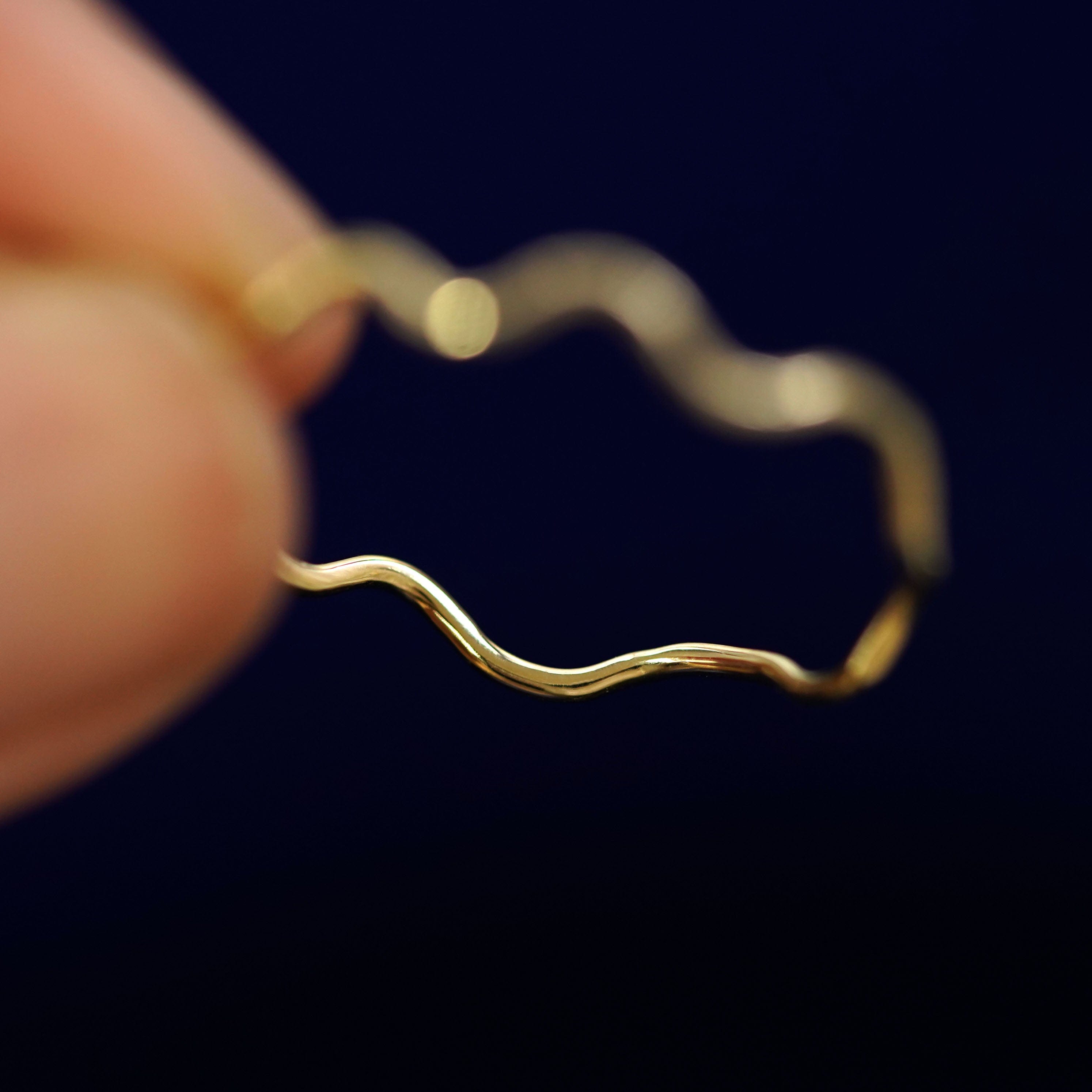 Automic Gold Studio Wave Ring