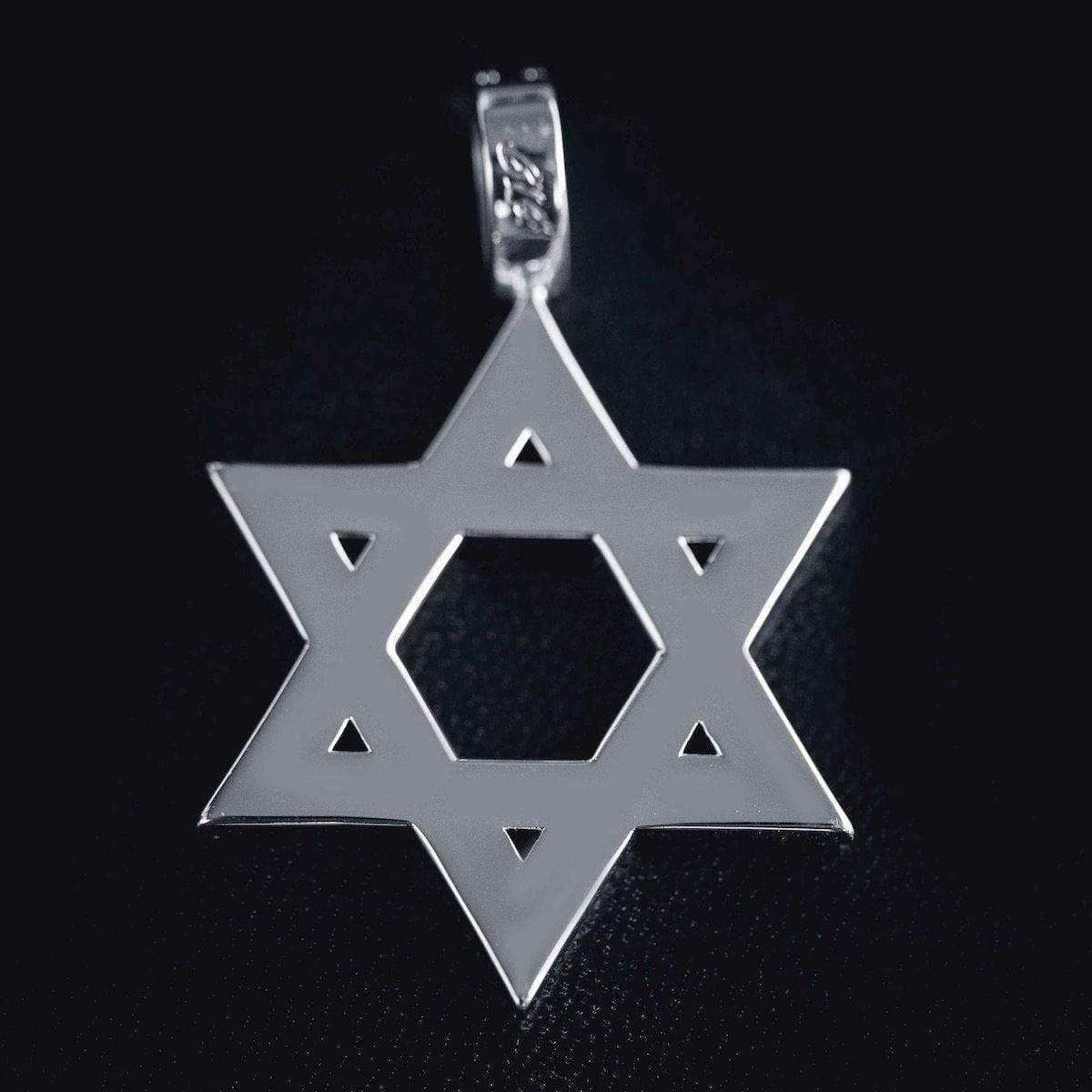 GLD PROMO Star of David Pendant in White Gold