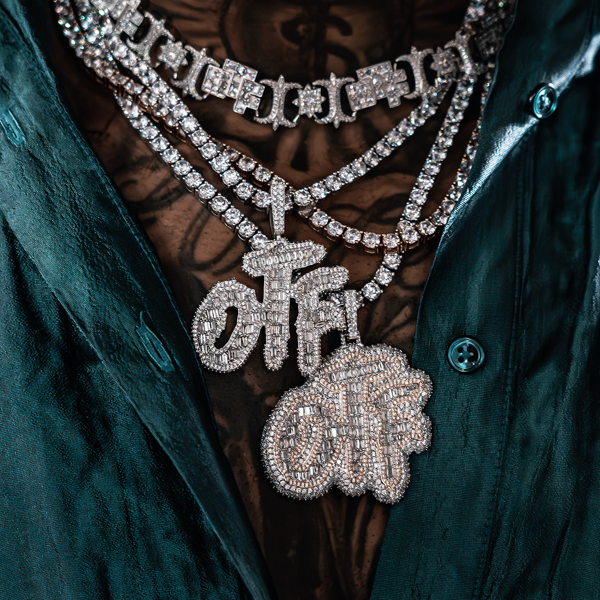 GLD PROMO OTF Paint Logo Pendant