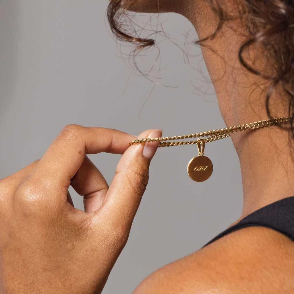 GLD PROMO - WOMEN Cancer Micro Coin Pendant
