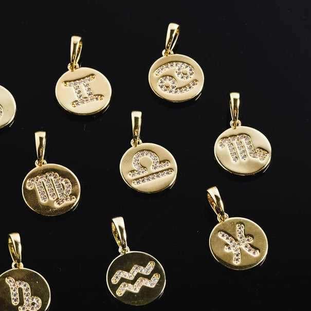 GLD PROMO - WOMEN Cancer Micro Coin Pendant