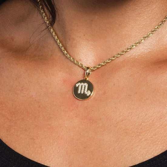 GLD PROMO - WOMEN Scorpio Micro Coin Pendant