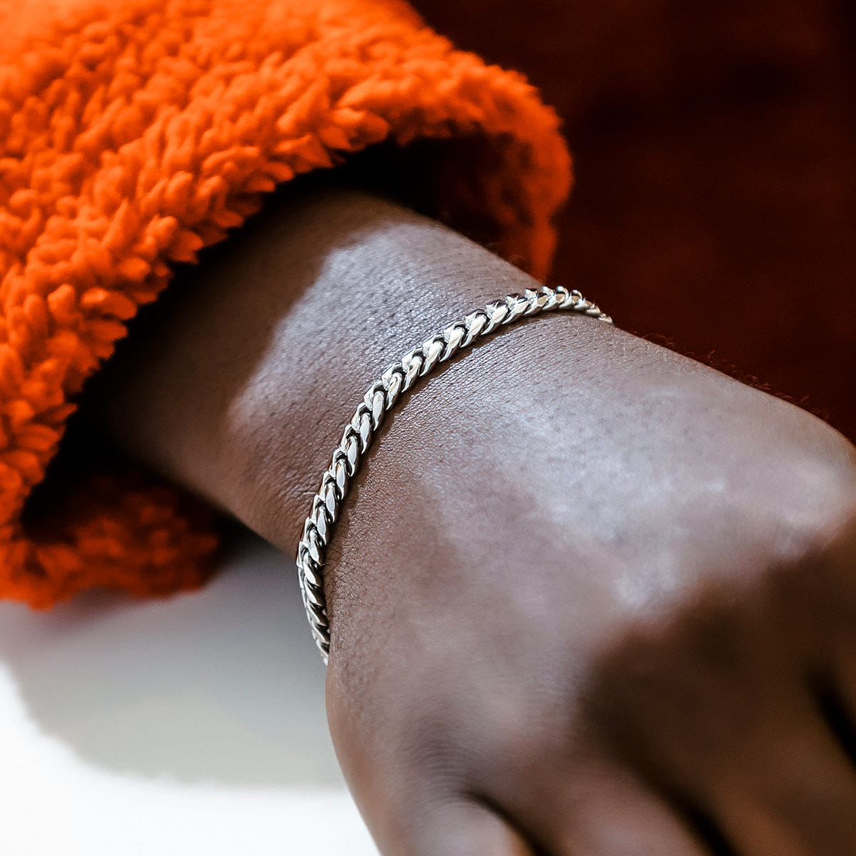 GLD PROMO Miami Cuban Bracelet in White Gold - 6 mm