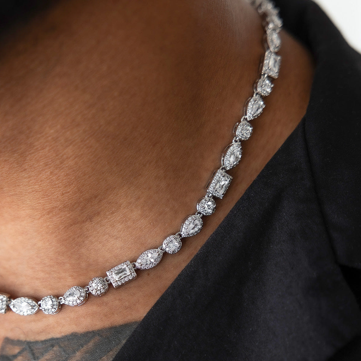 GLD PROMO Mixed Diamond Pave Chain