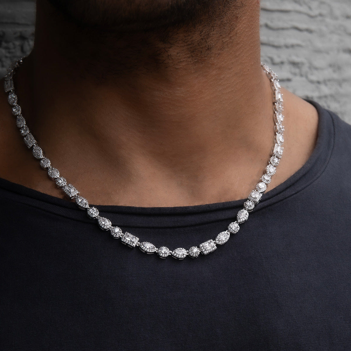 GLD PROMO Mixed Diamond Pave Chain