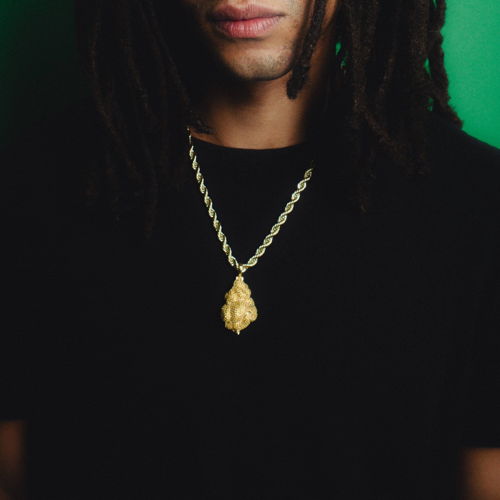 GLD Men The Golden Nugget Pendant in Yellow Gold