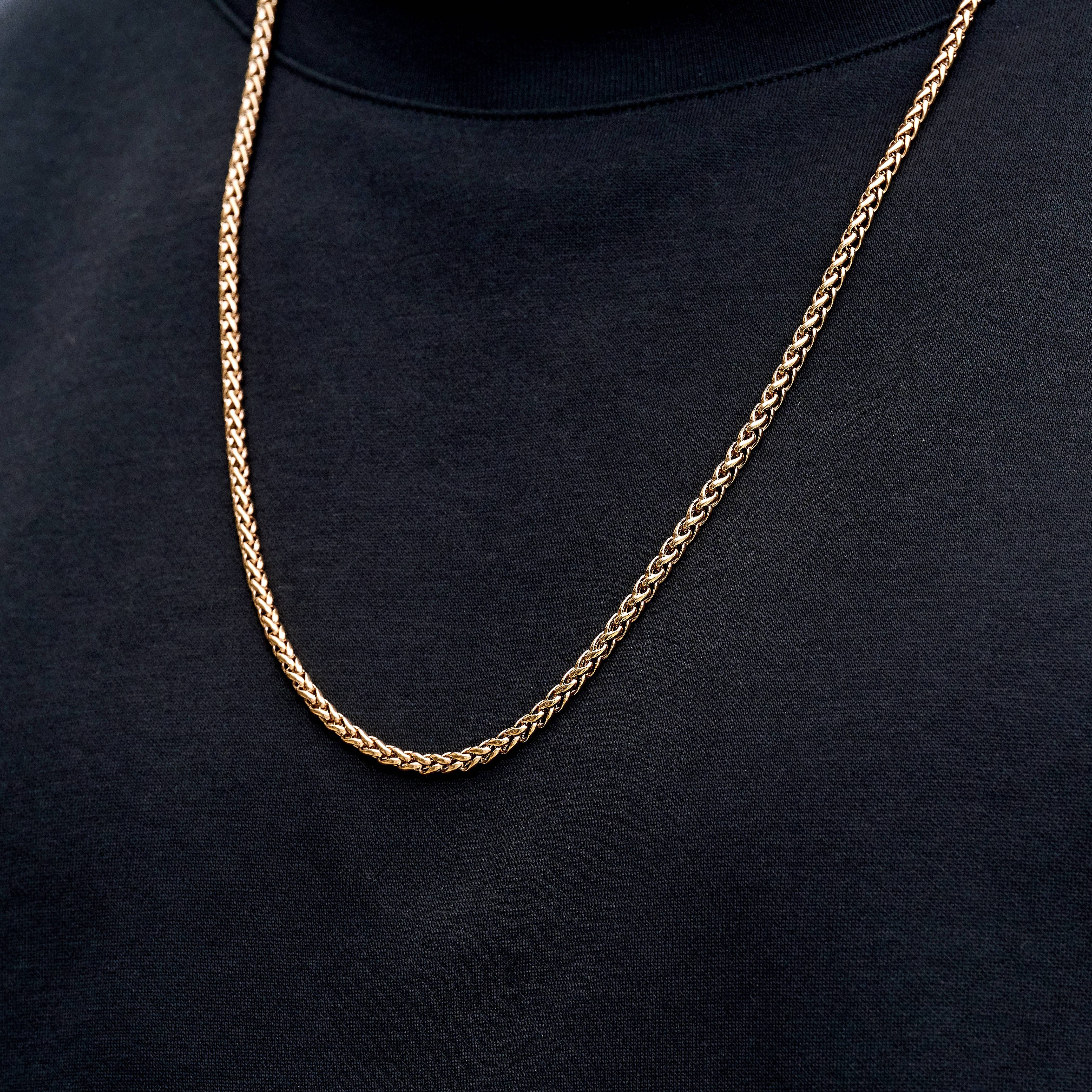 GLD Men Palm Chain in Rose Gold - 4 mm