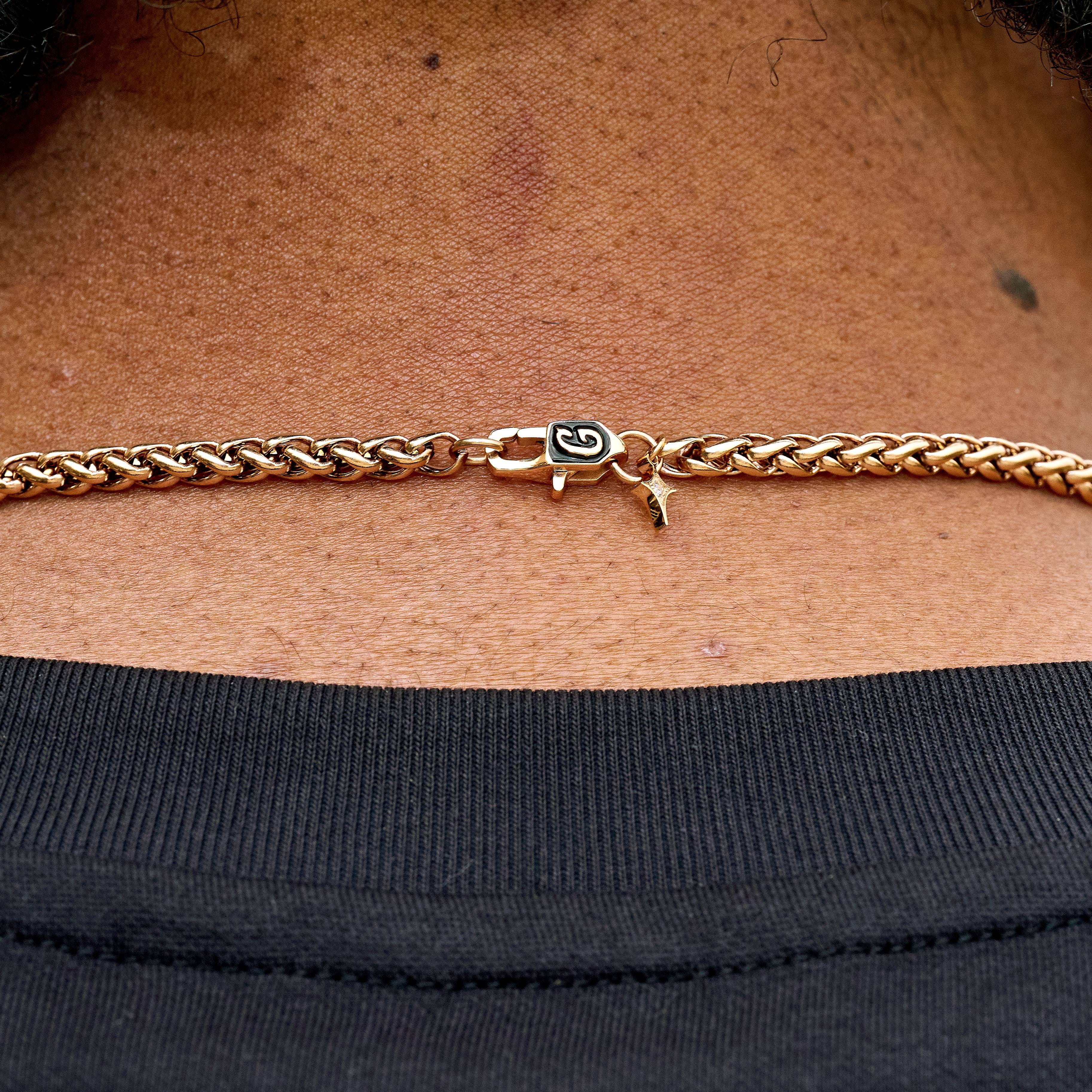 GLD Men Palm Chain in Rose Gold - 4 mm
