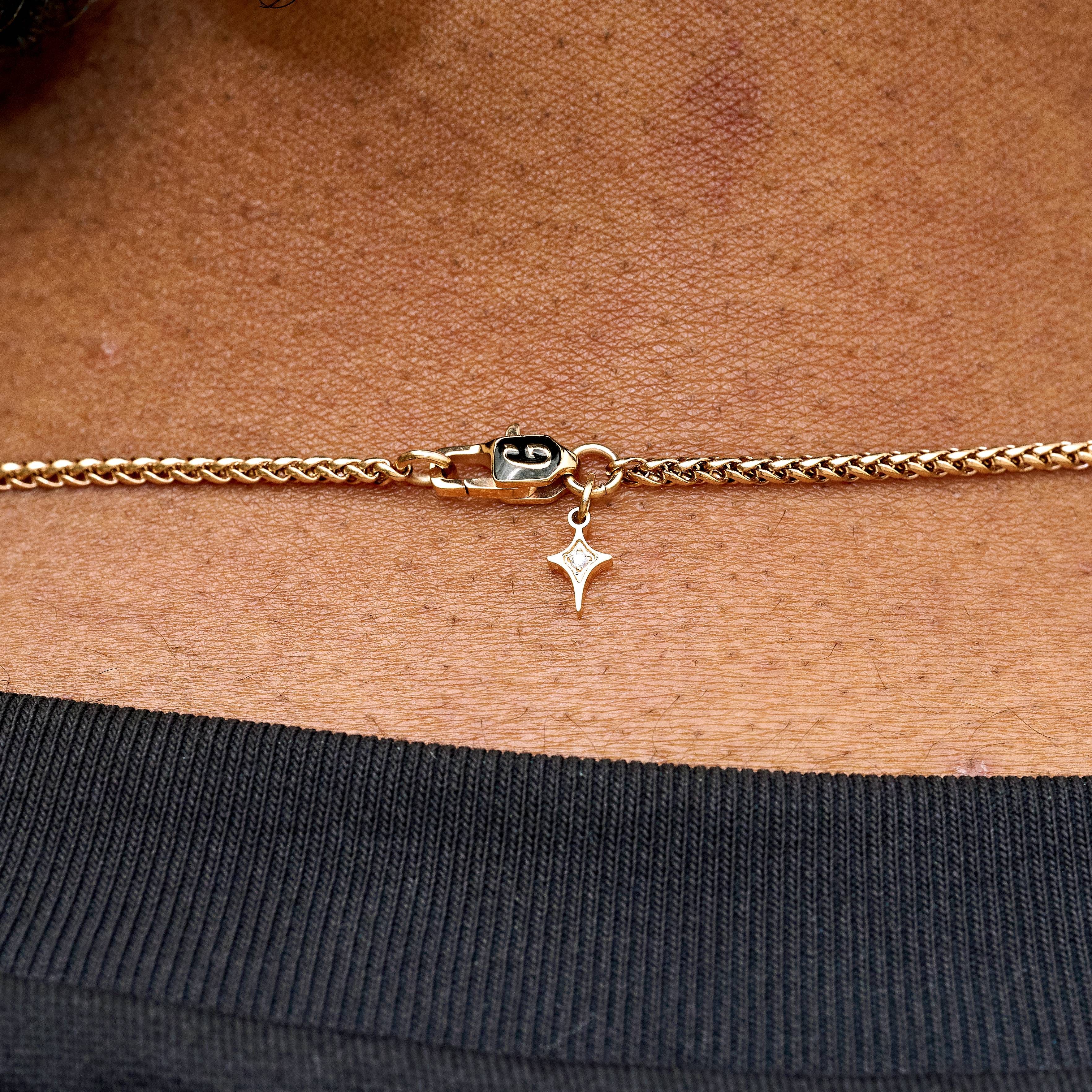 GLD Men Palm Chain in Rose Gold - 2 mm
