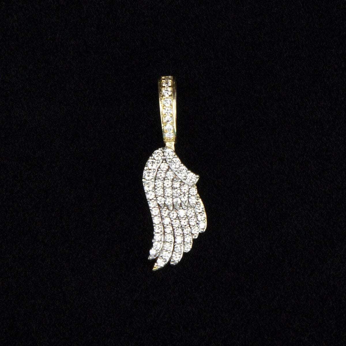 GLD Men Micro Angel Wing Pendant