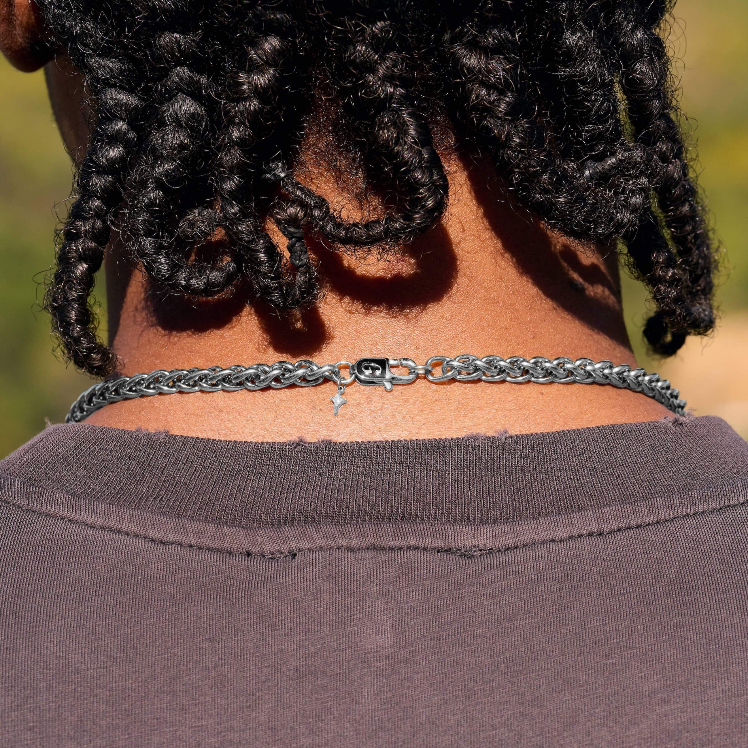 GLD Men Palm Chain in White Gold - 6 mm