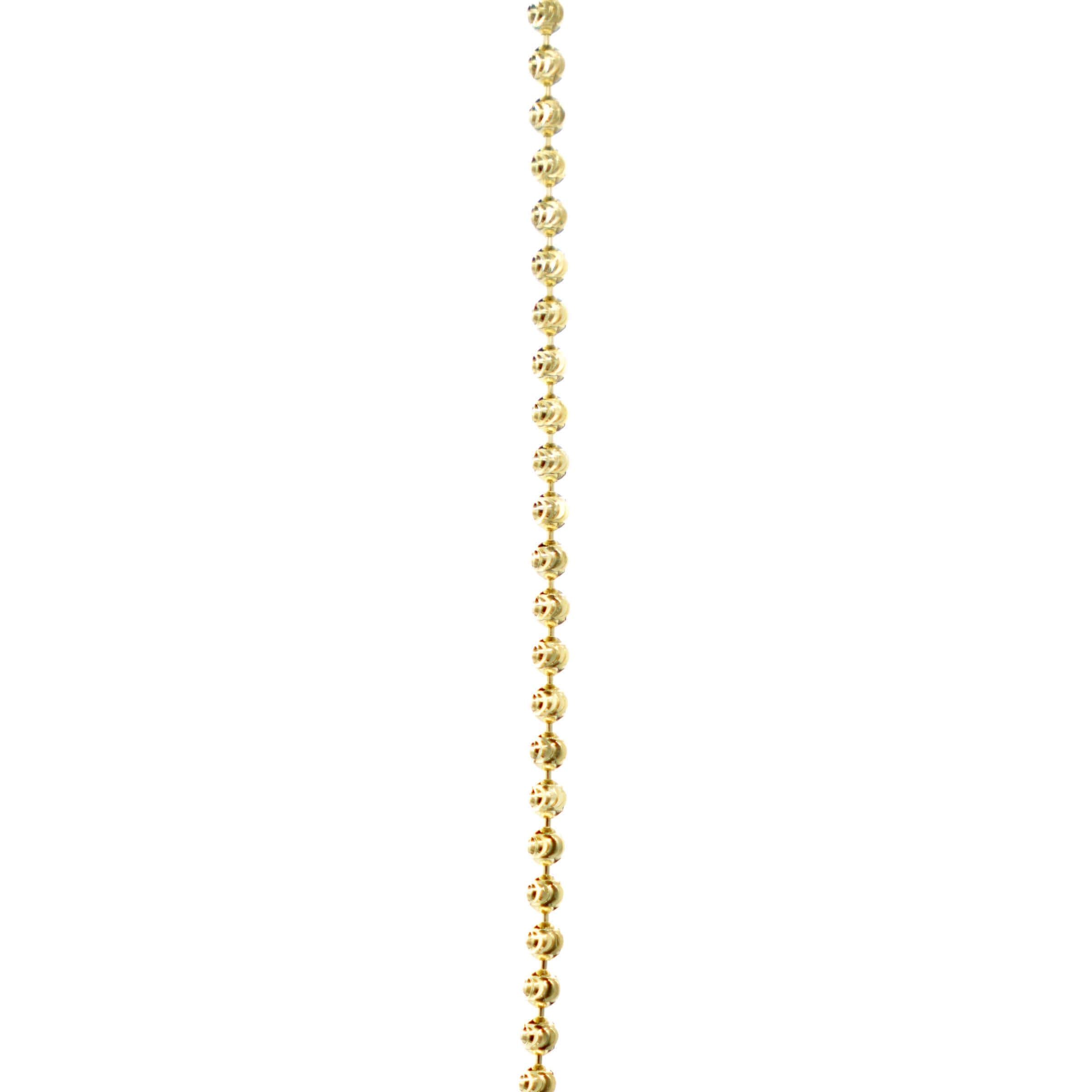 GLD Men Moon Cut Ball Chain in Yellow Gold Vermeil - 2 mm