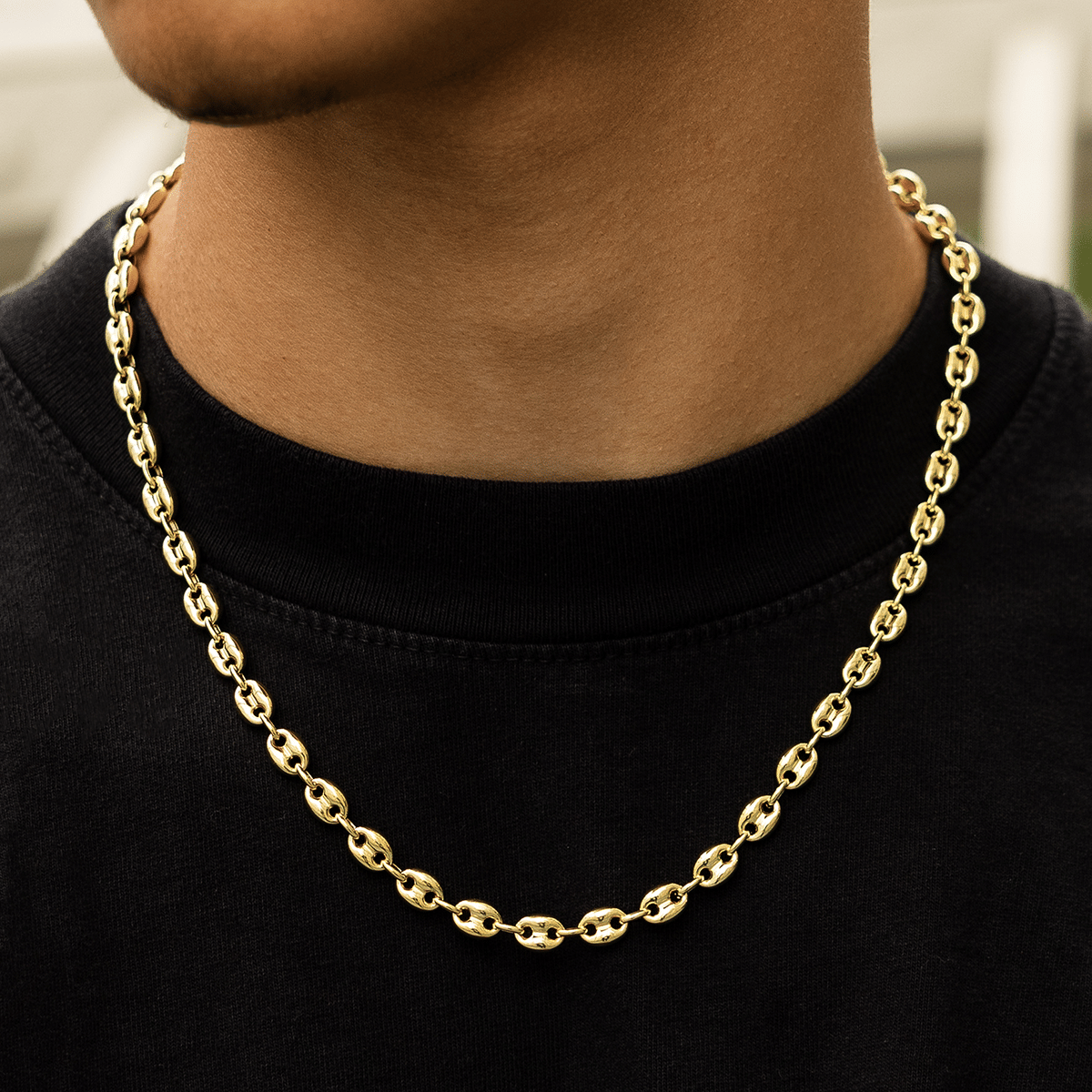 GLD PROMO Valentina Chain in Yellow Gold - 7 mm