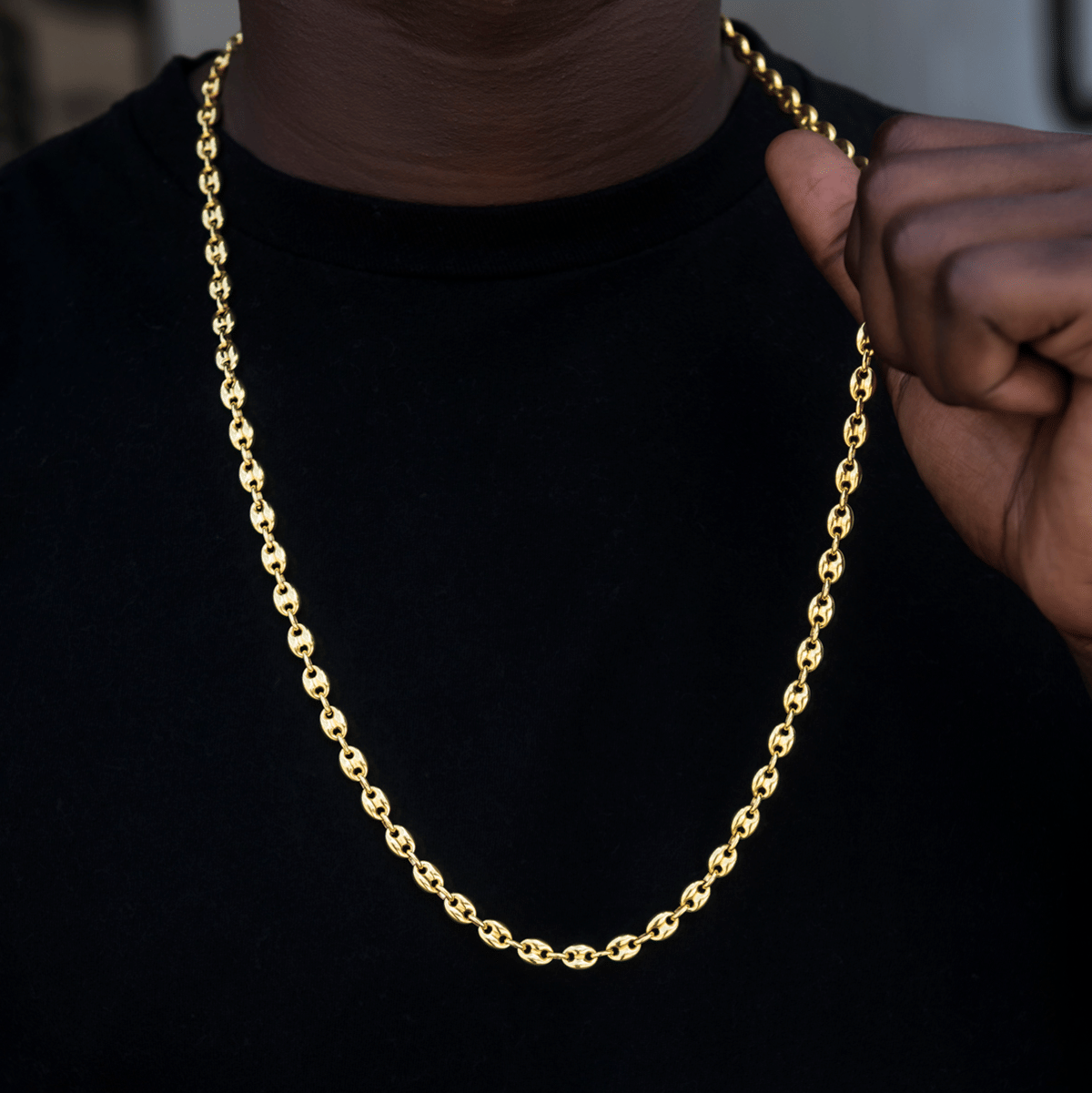 GLD PROMO Valentina Chain in Yellow Gold - 7 mm