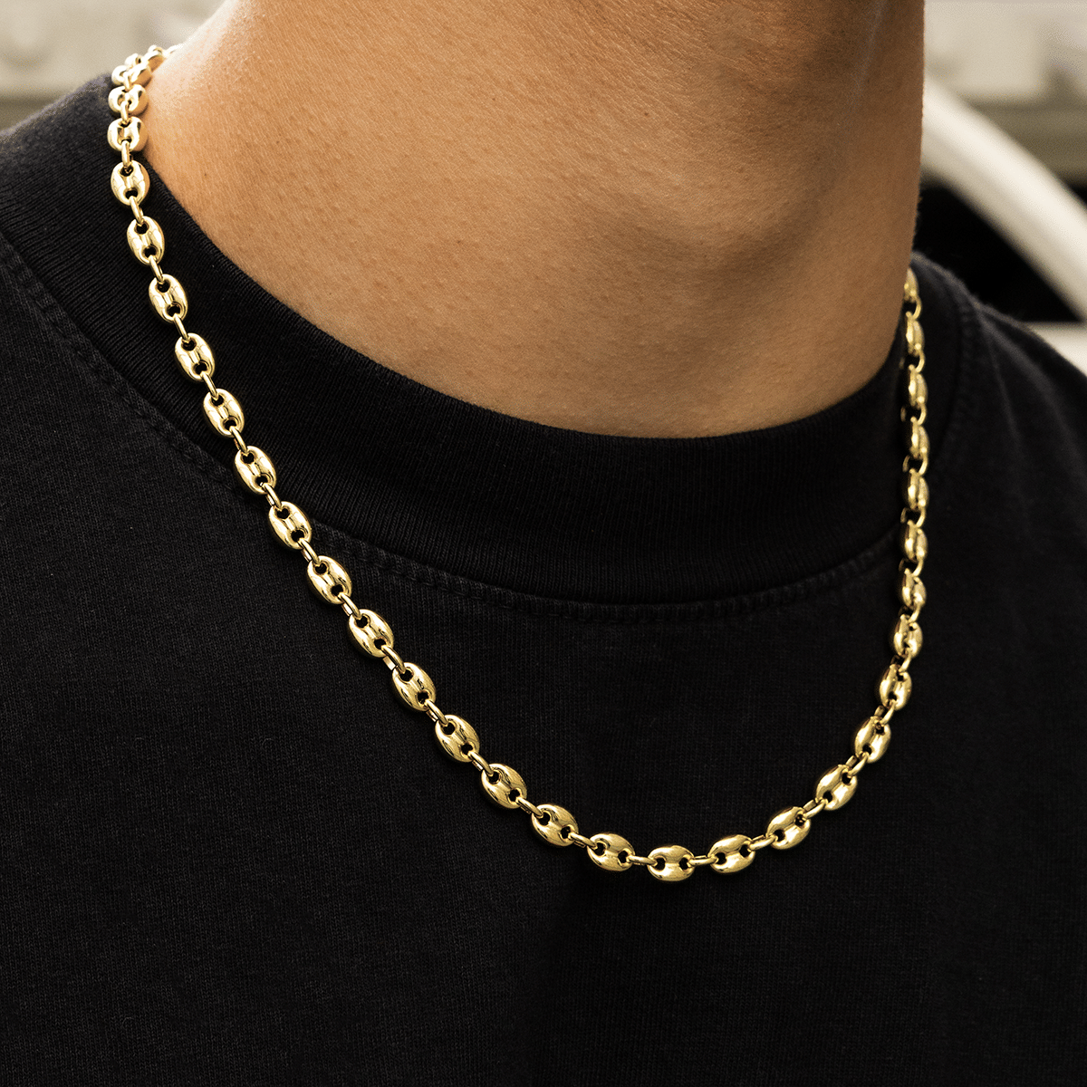 GLD Men Valentina Chain in Yellow Gold - 7 mm