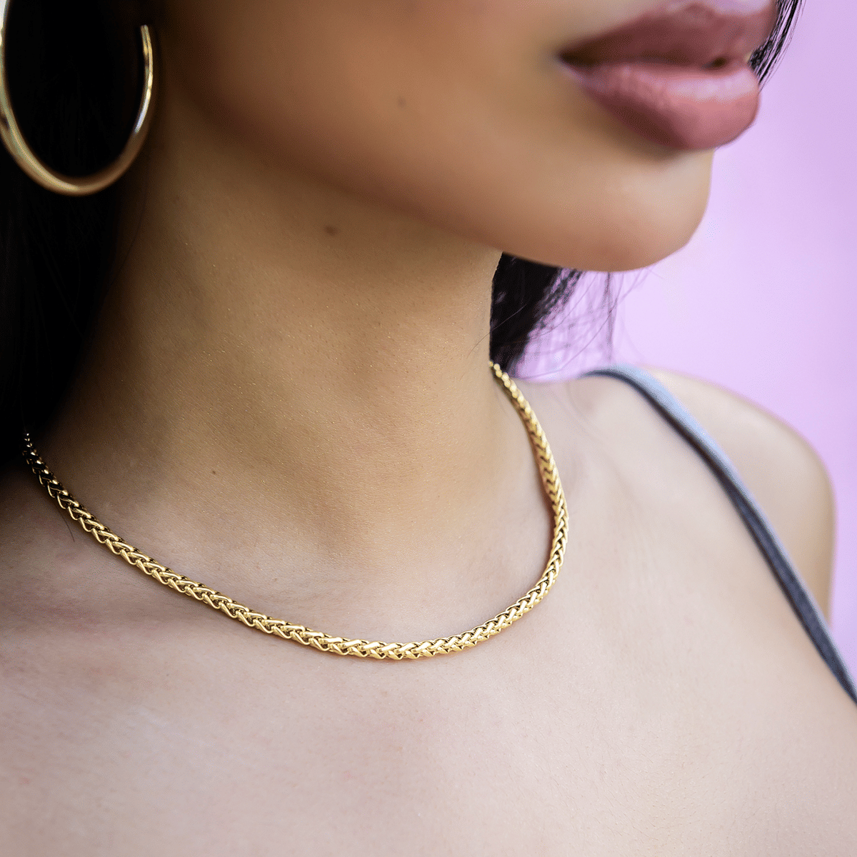 GLD Women Palm Chain - 4 mm