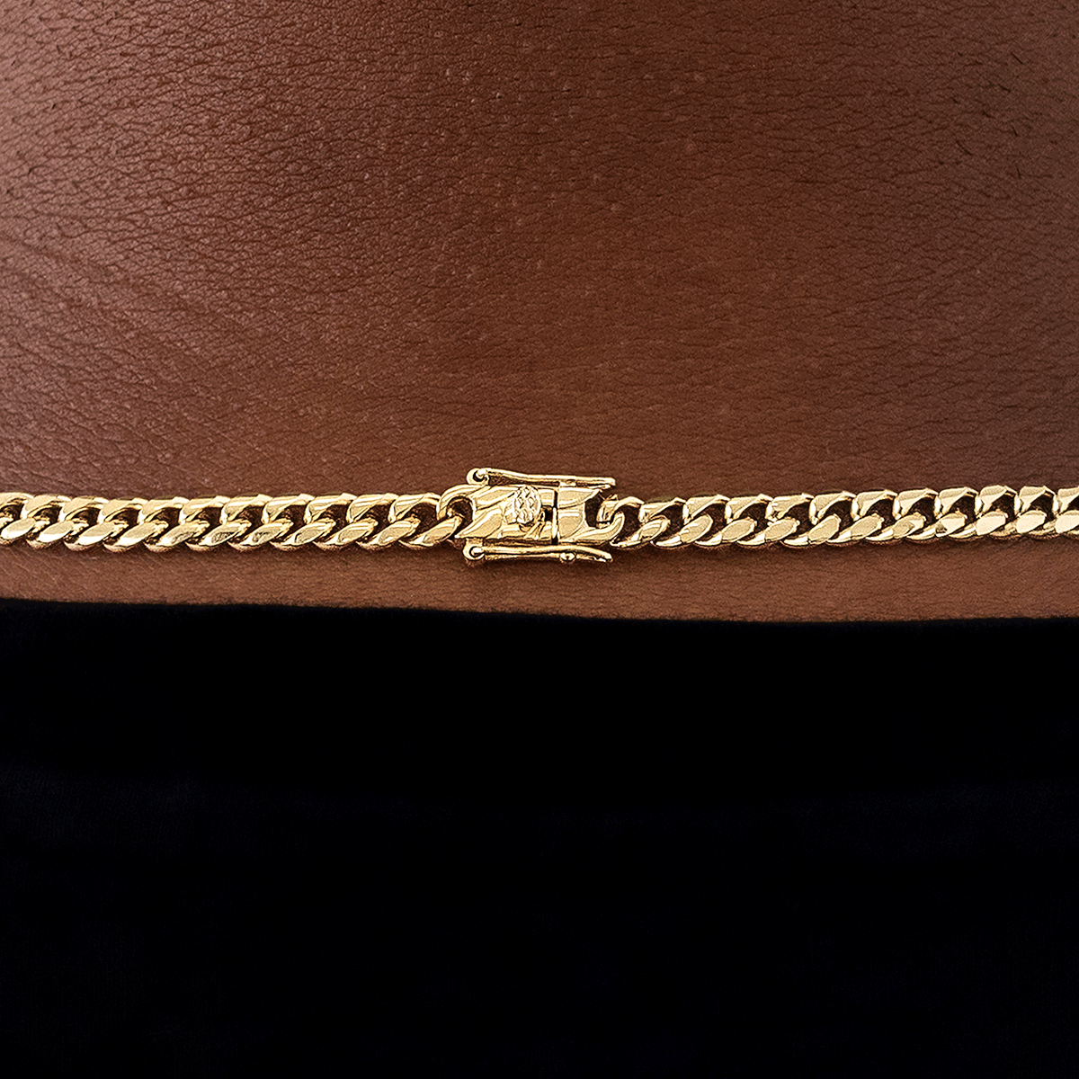 GLD Men Miami Cuban Chain in Yellow Gold - 5 mm
