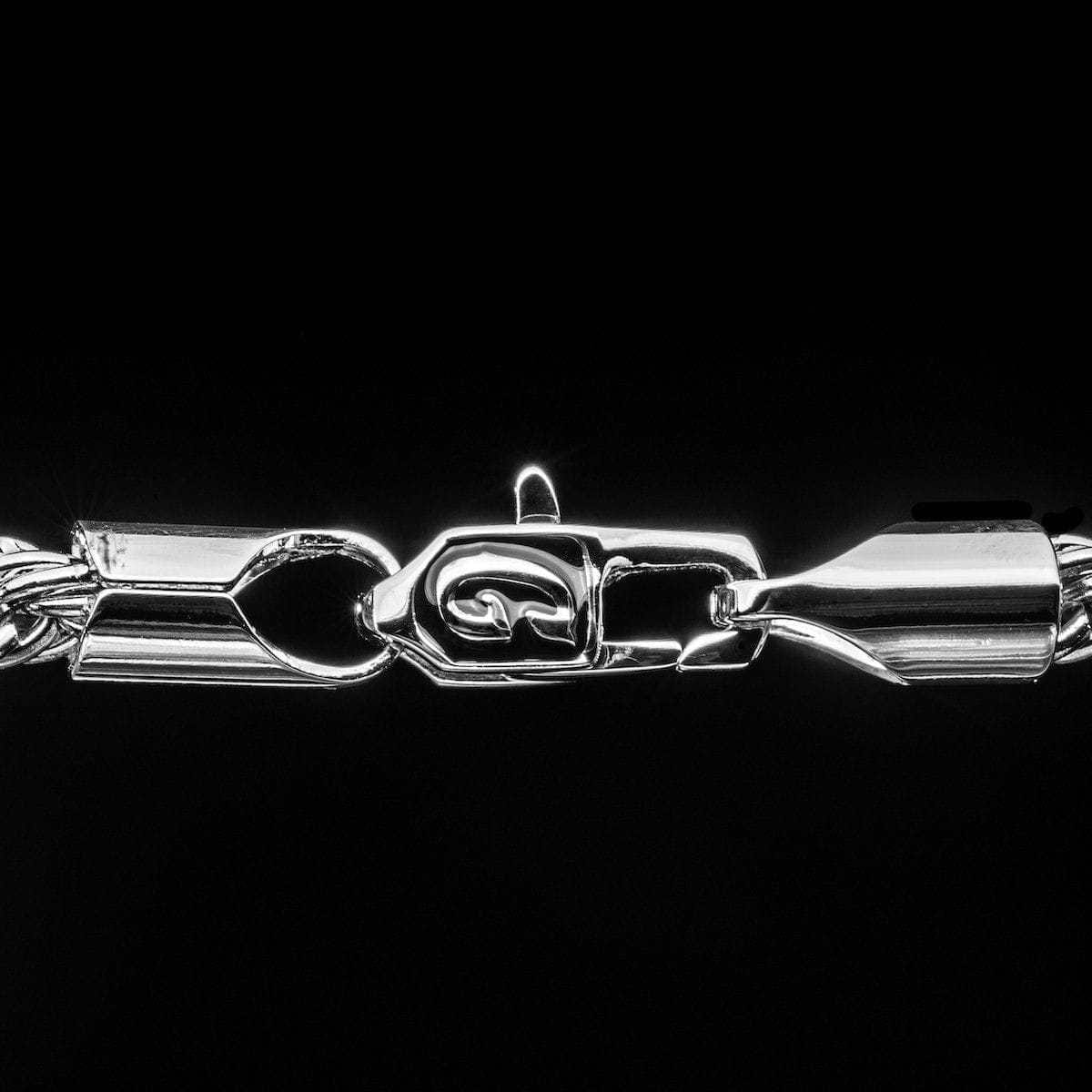 GLD Men Rope Chain in White Gold - 4 mm