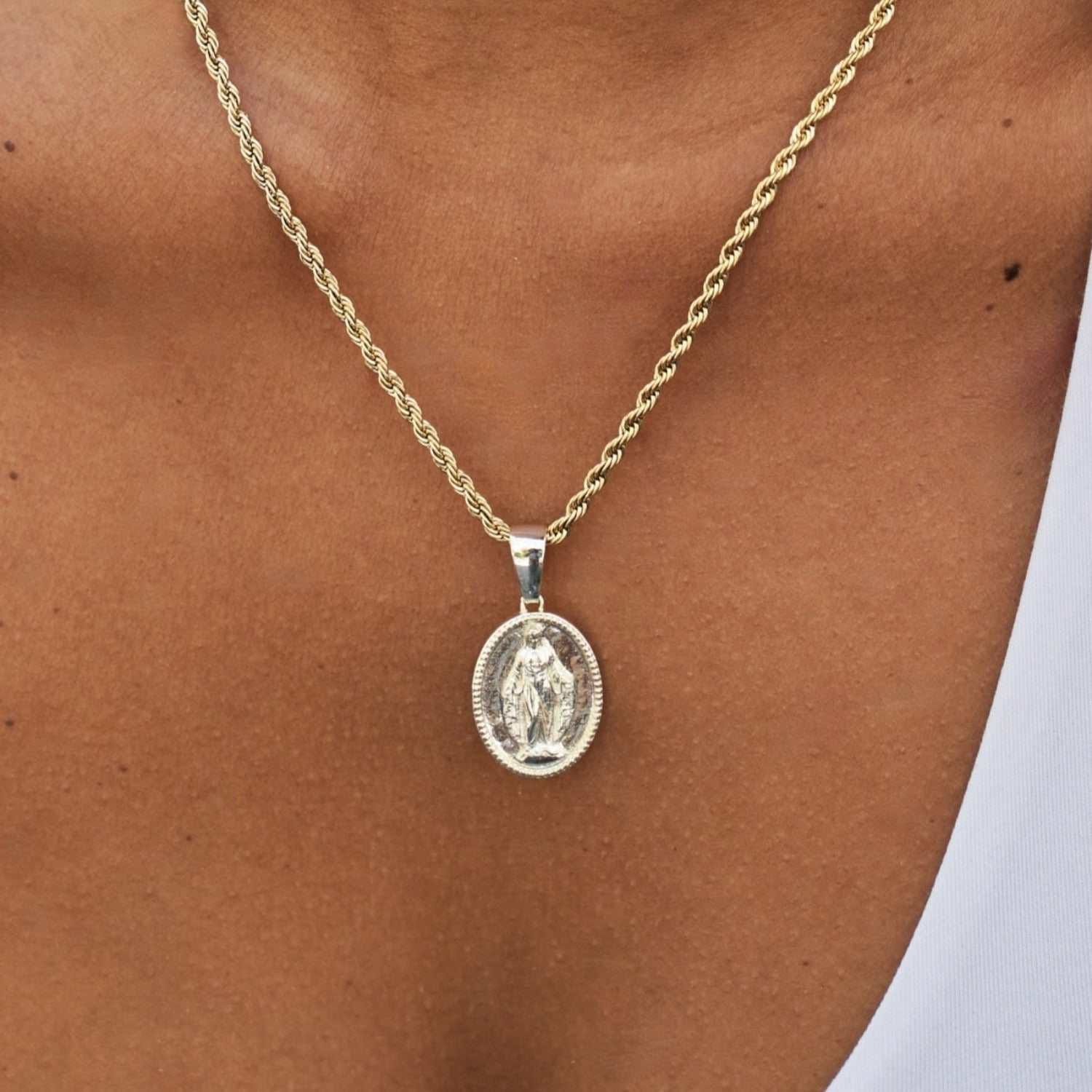 GLD Women Micro Lady of Guadalupe Pendant