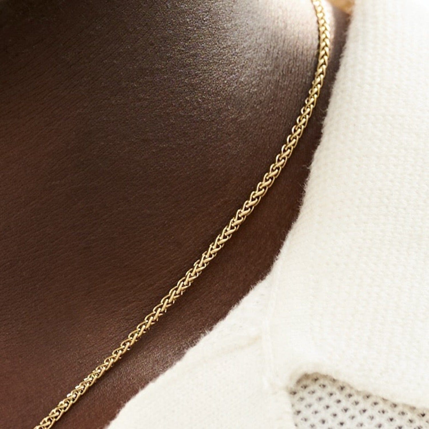 GLD Men Palm Chain in Yellow Gold - 2 mm