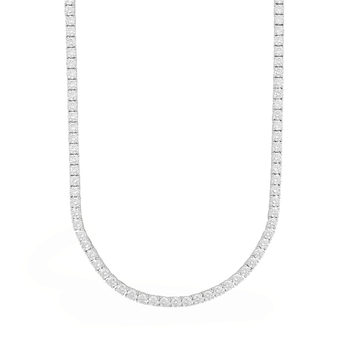 GLD Men Moissanite Diamond Tennis Chain in Sterling Silver - 3 mm