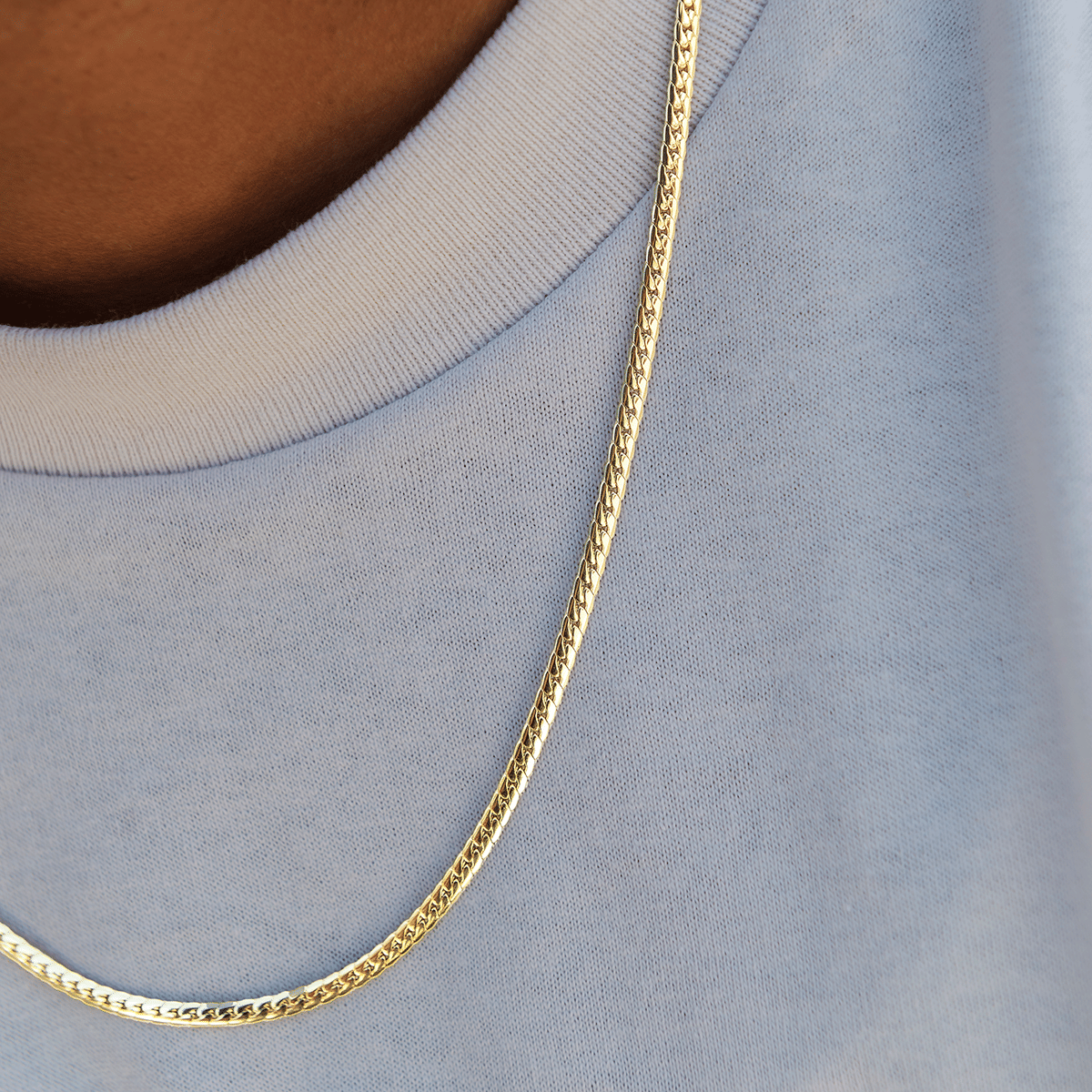 GLD Men South Beach Cuban™ Chain in Yellow Gold - 3 mm