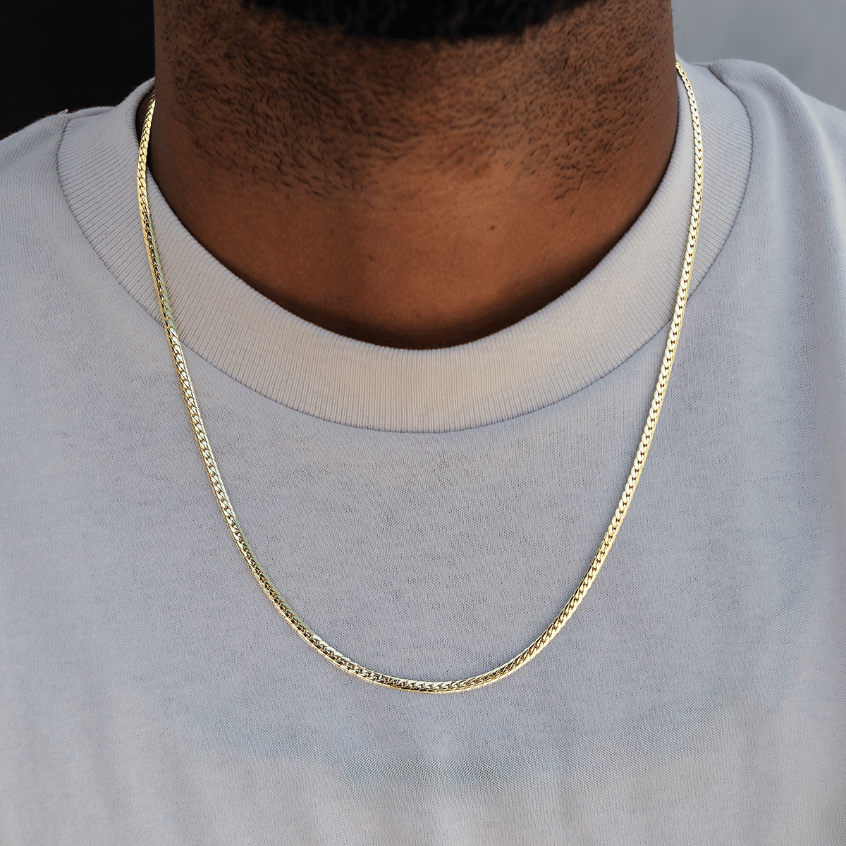 GLD Men South Beach Cuban™ Chain in Yellow Gold - 3 mm