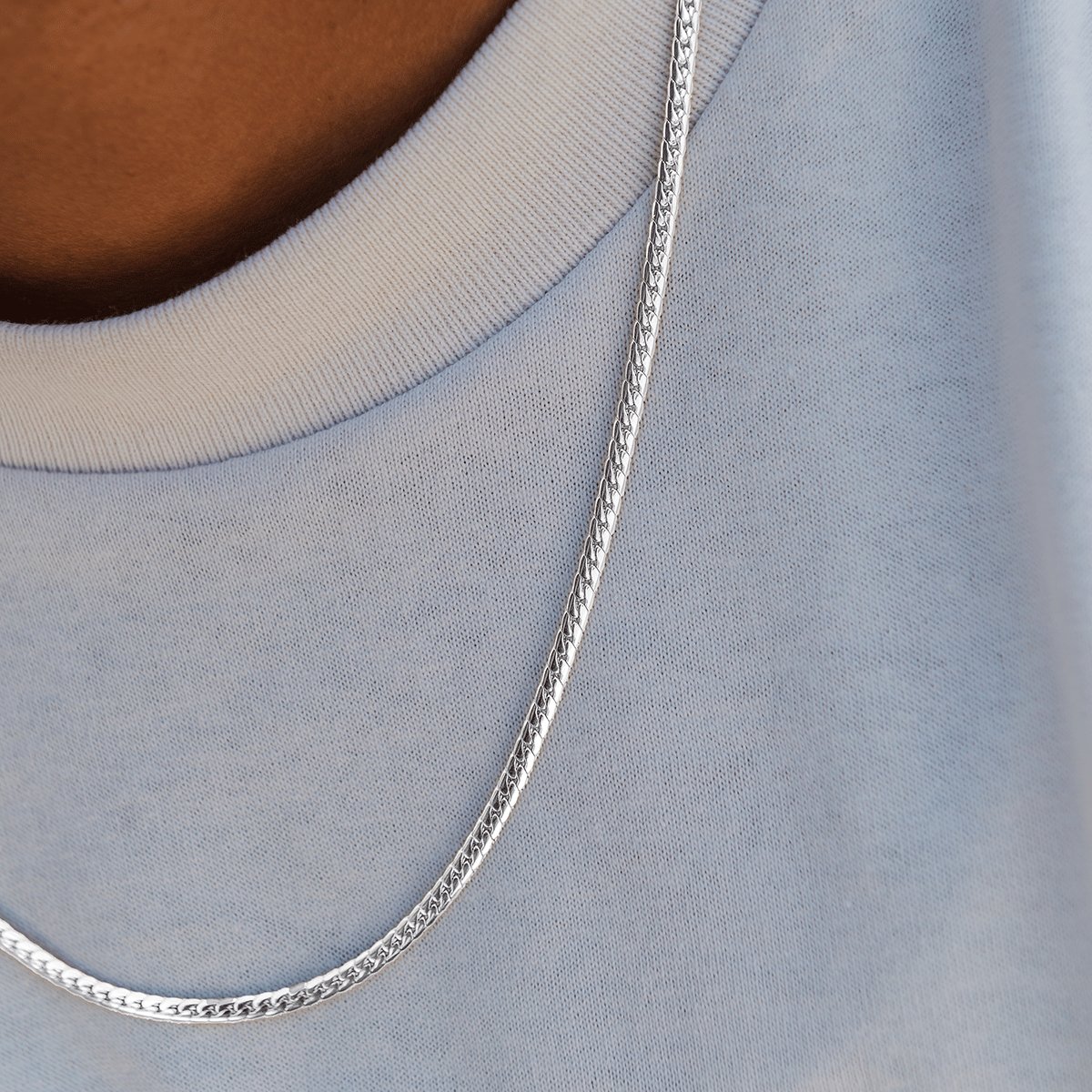 GLD Men South Beach Cuban™ Chain in White Gold - 3 mm
