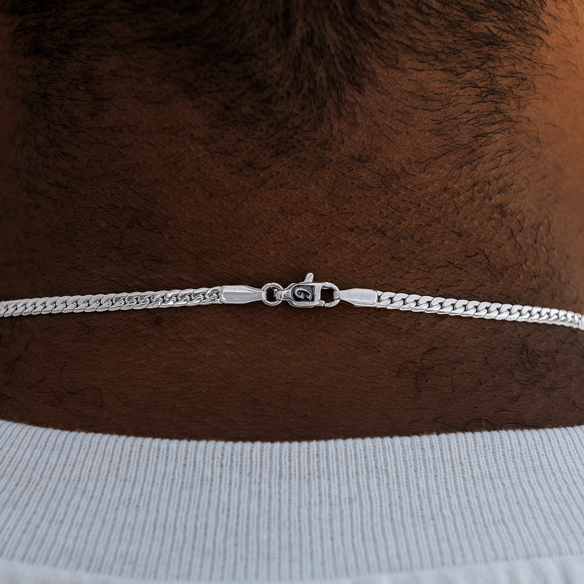 GLD Men South Beach Cuban™ Chain in White Gold - 3 mm
