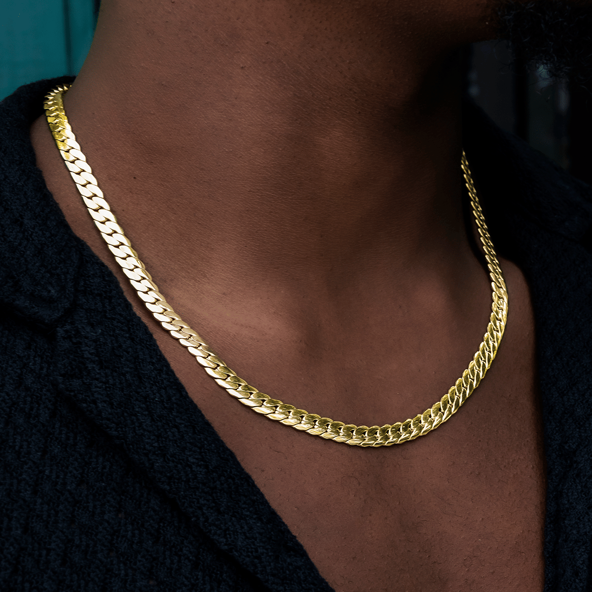 GLD Men South Beach Cuban™ Chain in Yellow Gold - 8 mm