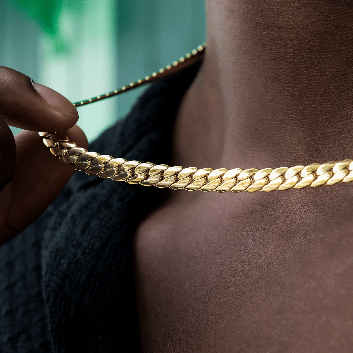 GLD Men South Beach Cuban™ Chain in Yellow Gold - 8 mm