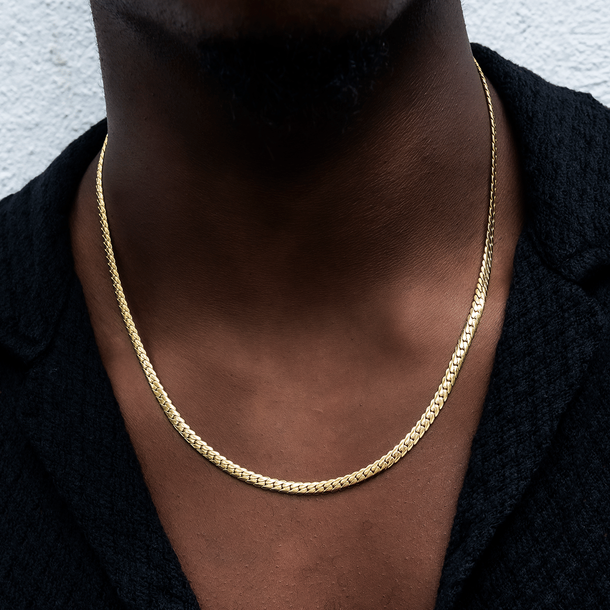 GLD Men South Beach Cuban™ Chain in Yellow Gold - 5 mm