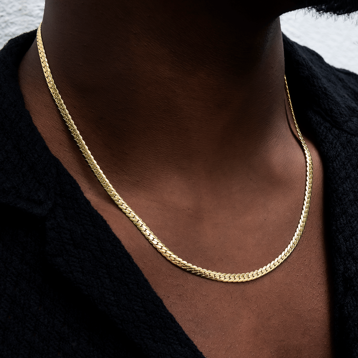 GLD Men South Beach Cuban™ Chain in Yellow Gold - 5 mm