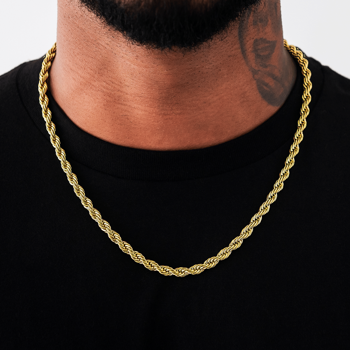 GLD PROMO Rope Chain in Yellow Gold - 6 mm