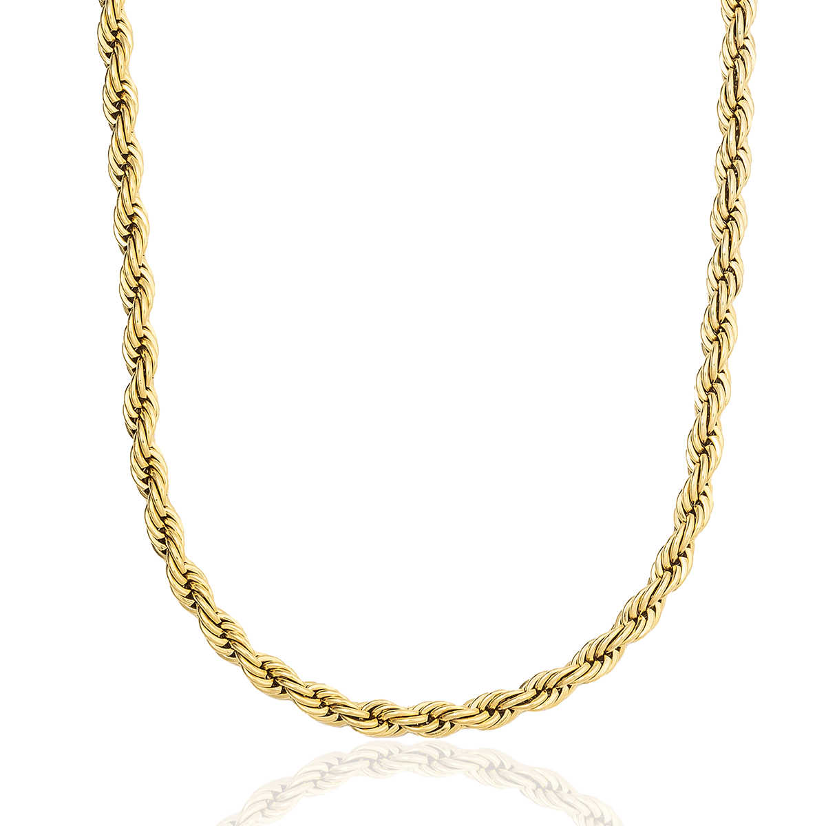 GLD PROMO Rope Chain in Yellow Gold - 6 mm