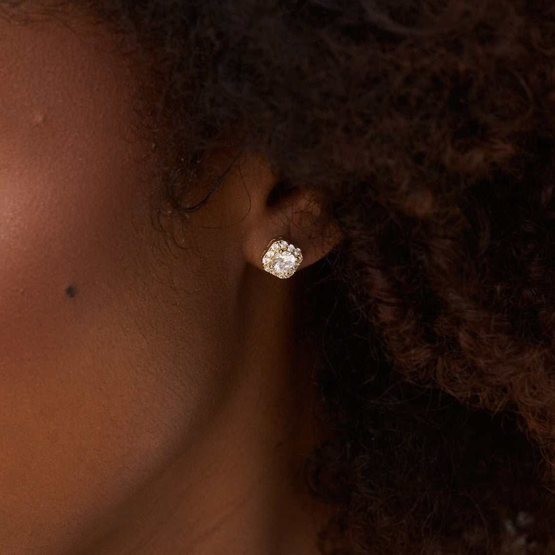 GLD Women Micro Clustered Diamond Earrings