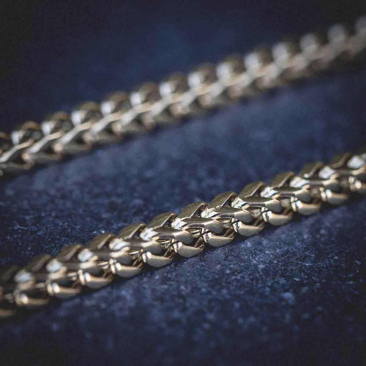 GLD Men Franco Chain in Yellow Gold - 3 mm