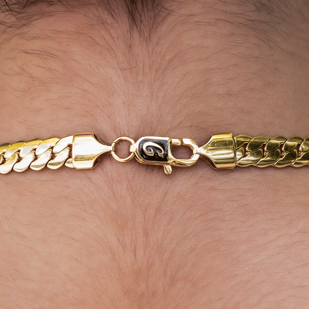 GLD PROMO - WOMEN South Beach Cuban™ Necklace in Yellow Gold - 8 mm