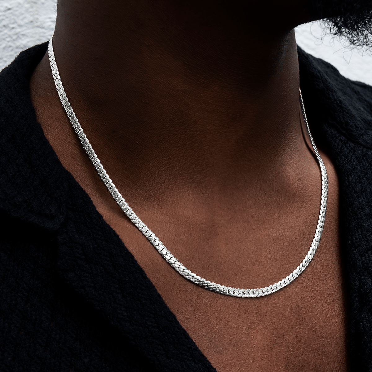 GLD PROMO South Beach Cuban™ Chain in White Gold - 5 mm