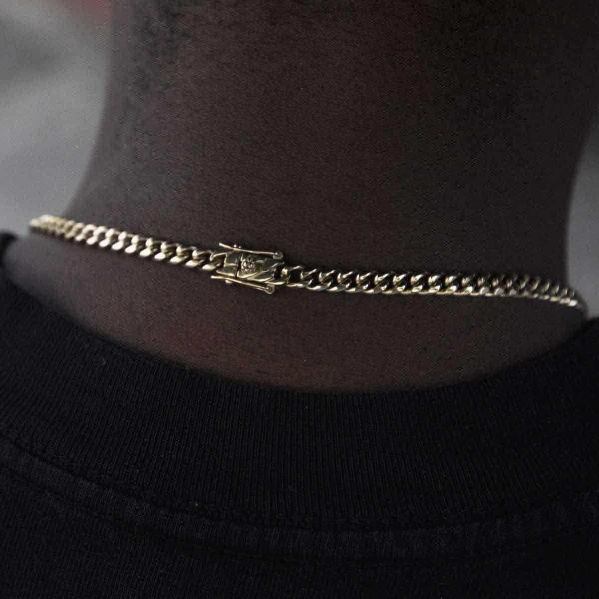 GLD PROMO SETS Miami Cuban Chain in Yellow Gold - 5 mm