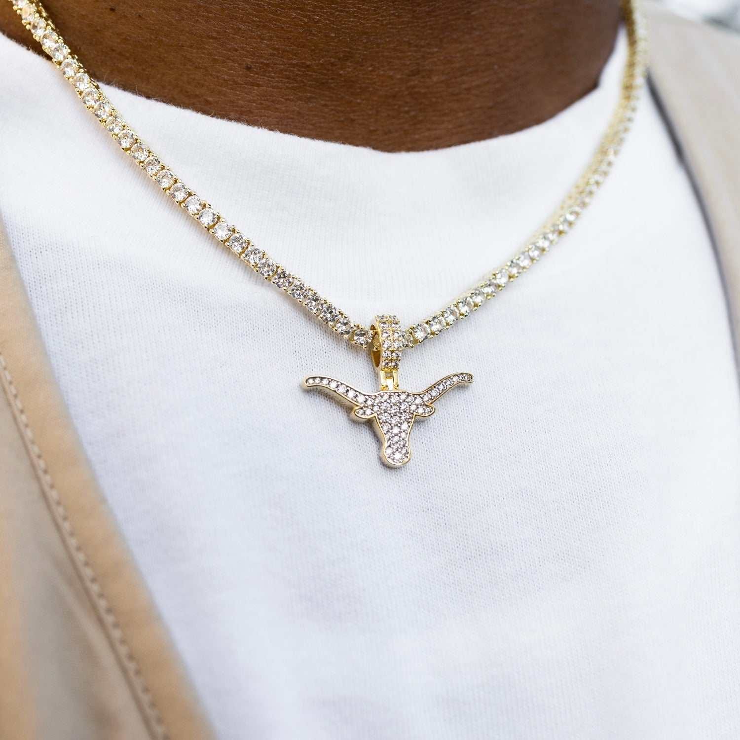GLD Promo Texas Longhorns Official NCAA Micro Logo Pendant