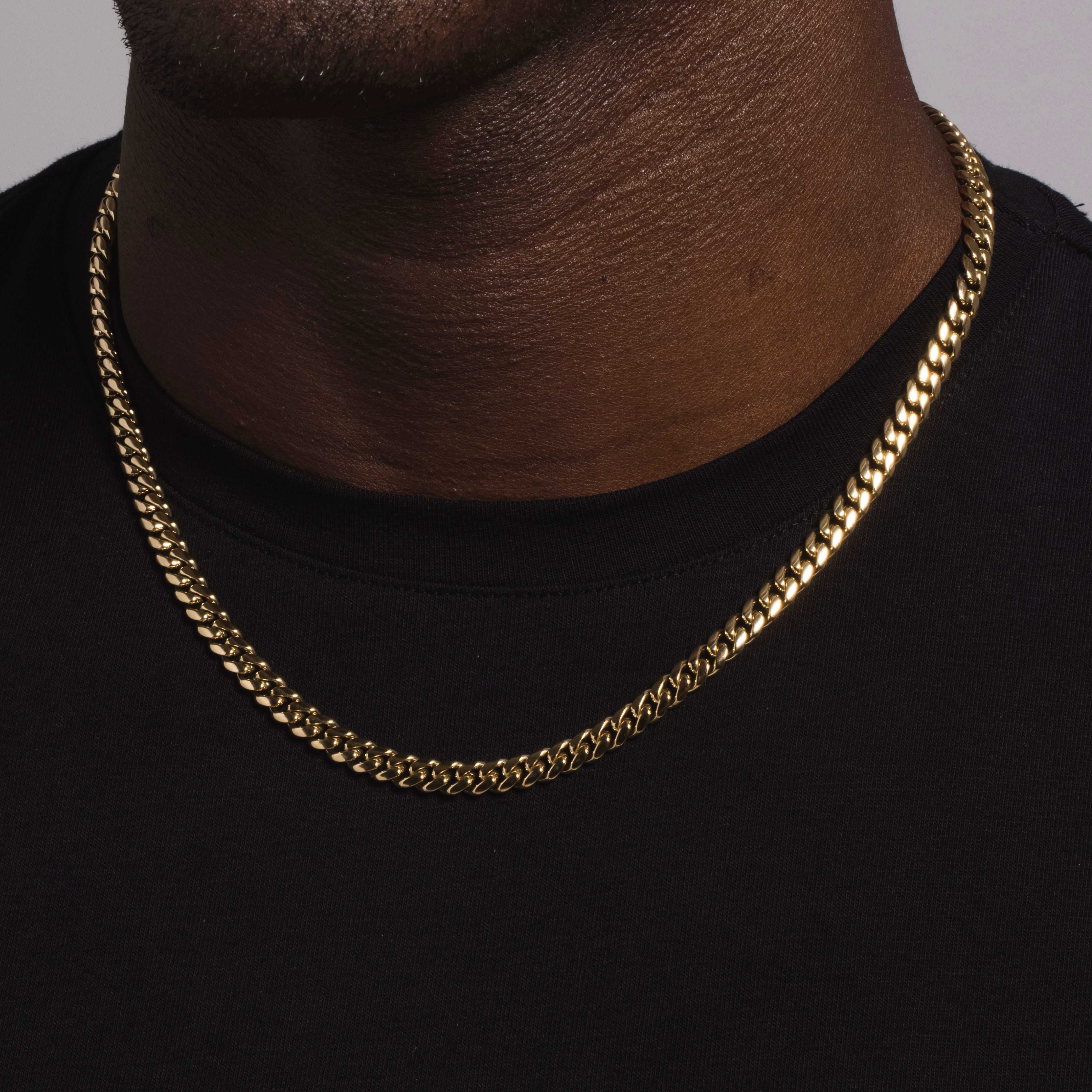 GLD Men Miami Cuban Chain in Yellow Gold Vermeil - 5 mm